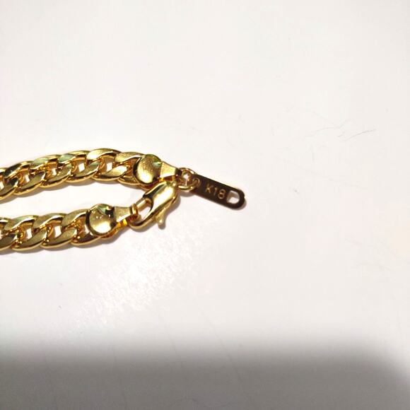 18k Gold Plated Necklace Cuban Chain Christmas Birthday Valentines Gift